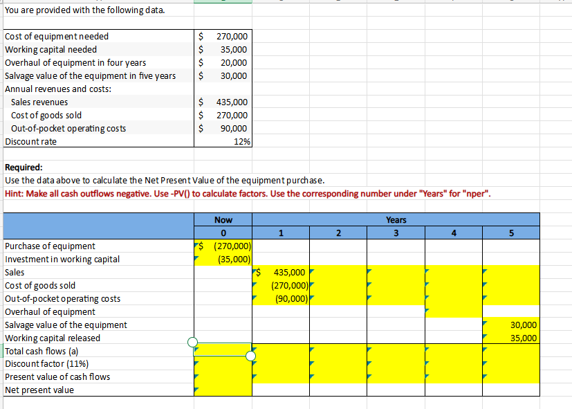 You are provided with the following data.