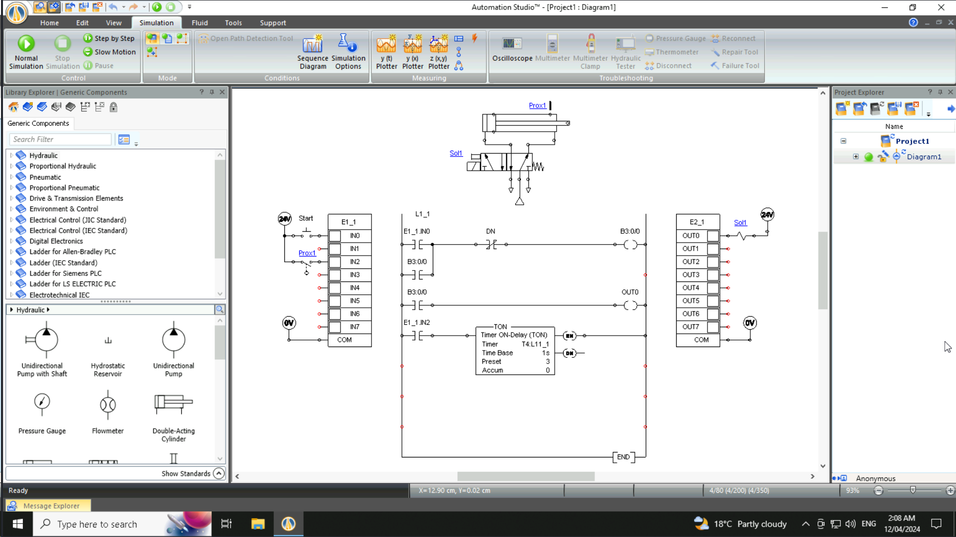 USE AUTOMATION STUDIO SOFTWARE: Pls help, if i