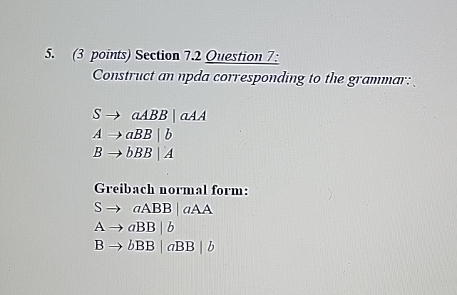 ( 3 points ) Section 7 . 2 Ouestion 7 : Construct