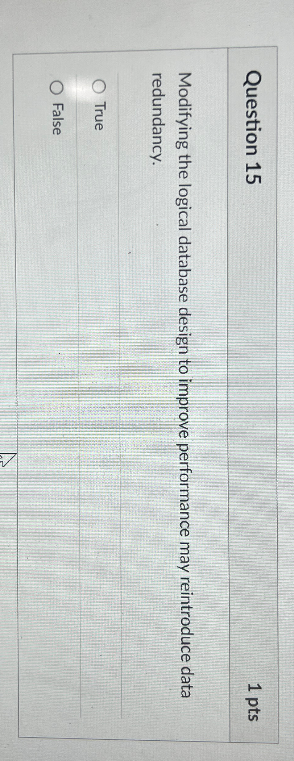 Question 1 5 1 p t s Modifying the logical