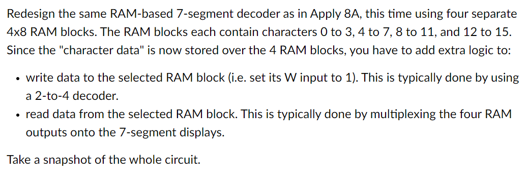 Redesign the same RAM - based 7 - segment decoder