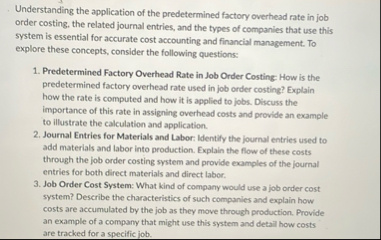 Understanding the application of the