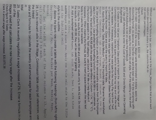 1 9 Without using the formula bat, add a tolal