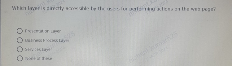 Which layer is directly accessible by the users