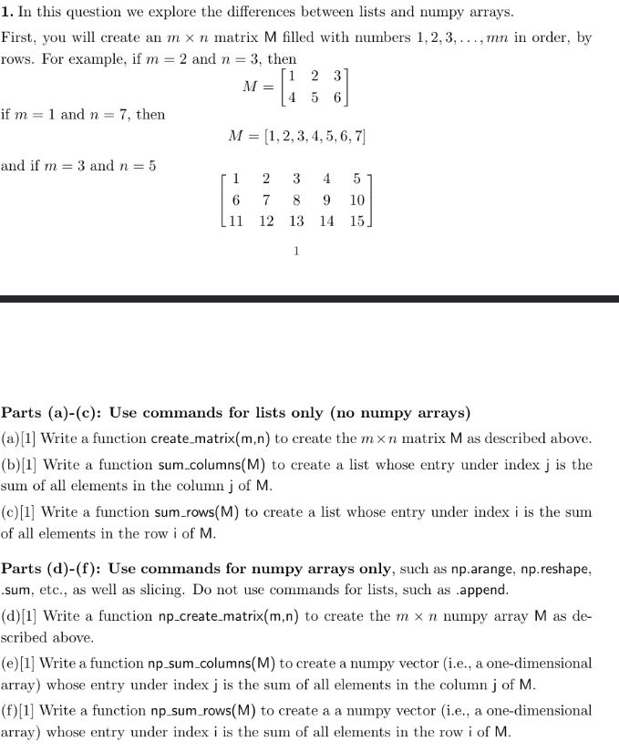 In this question we explore the differences