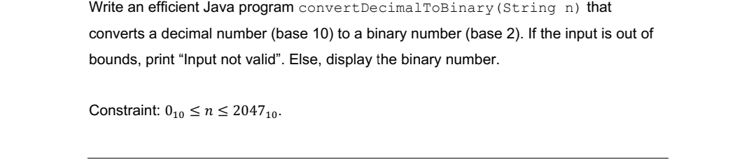 Write an efficient Java program
