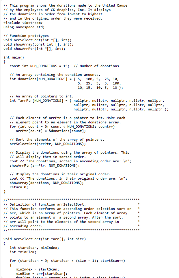 Instruction. Modify Program 9 - 1 9 that was
