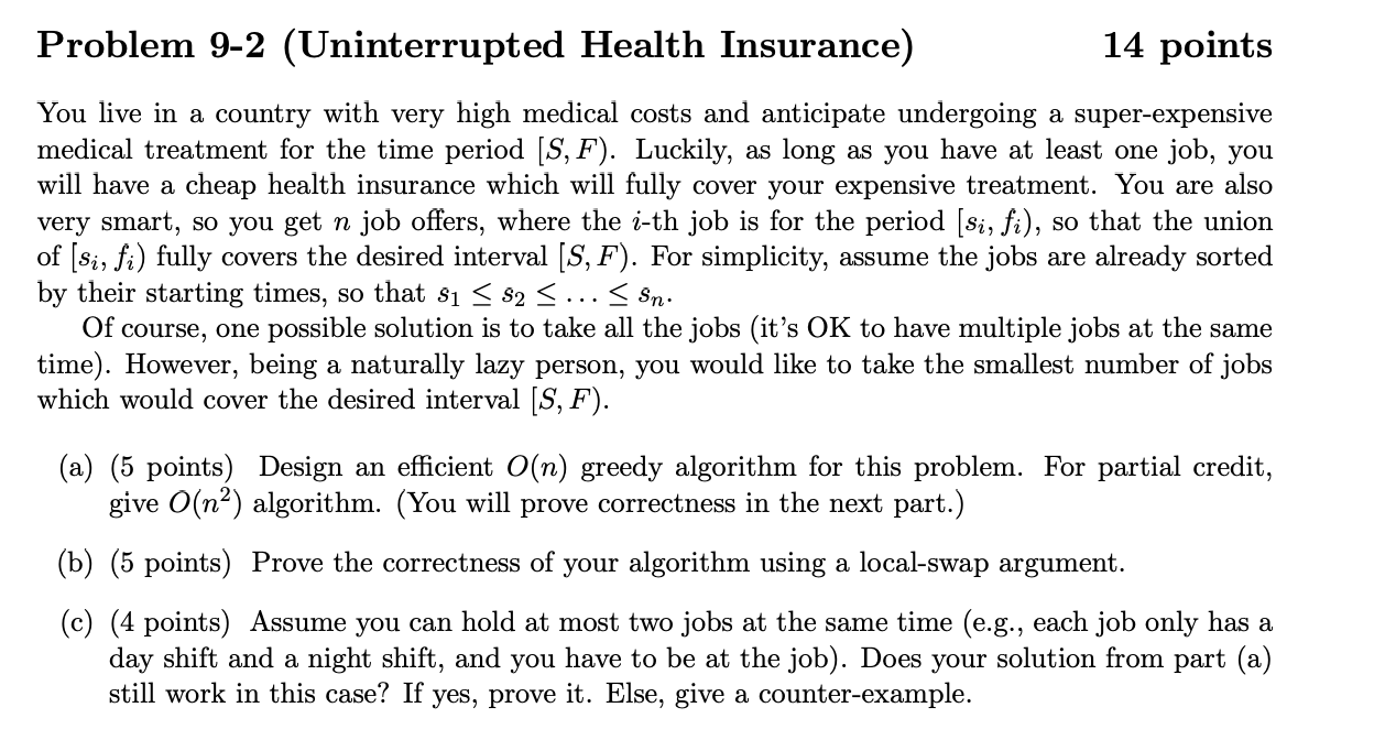 Problem 9 - 2 You live in a country with very