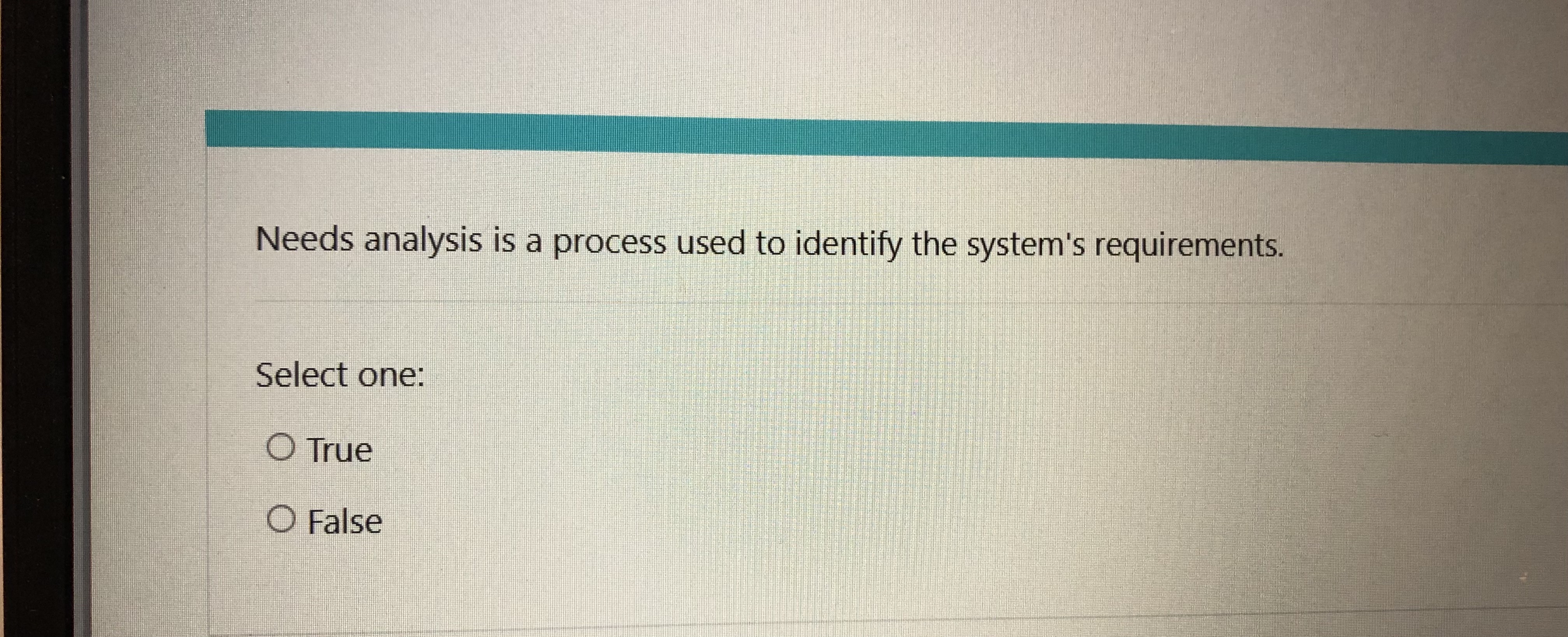Needs analysis is a process used to identify the
