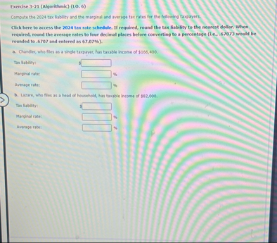 Exercise 3 - 2 1 ( Algorithmic ) ( 1 0 . 6 )