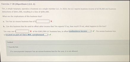 Exercise 7 - 2 8 ( Algorithmic ) ( 1 0 . 6 ) Tim,