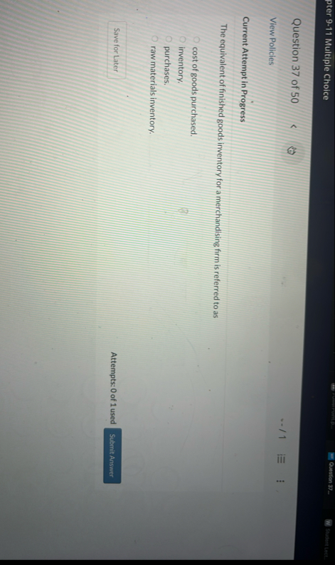 pter 9 - 1 1 Multiple Choice Quastion 3 7 .