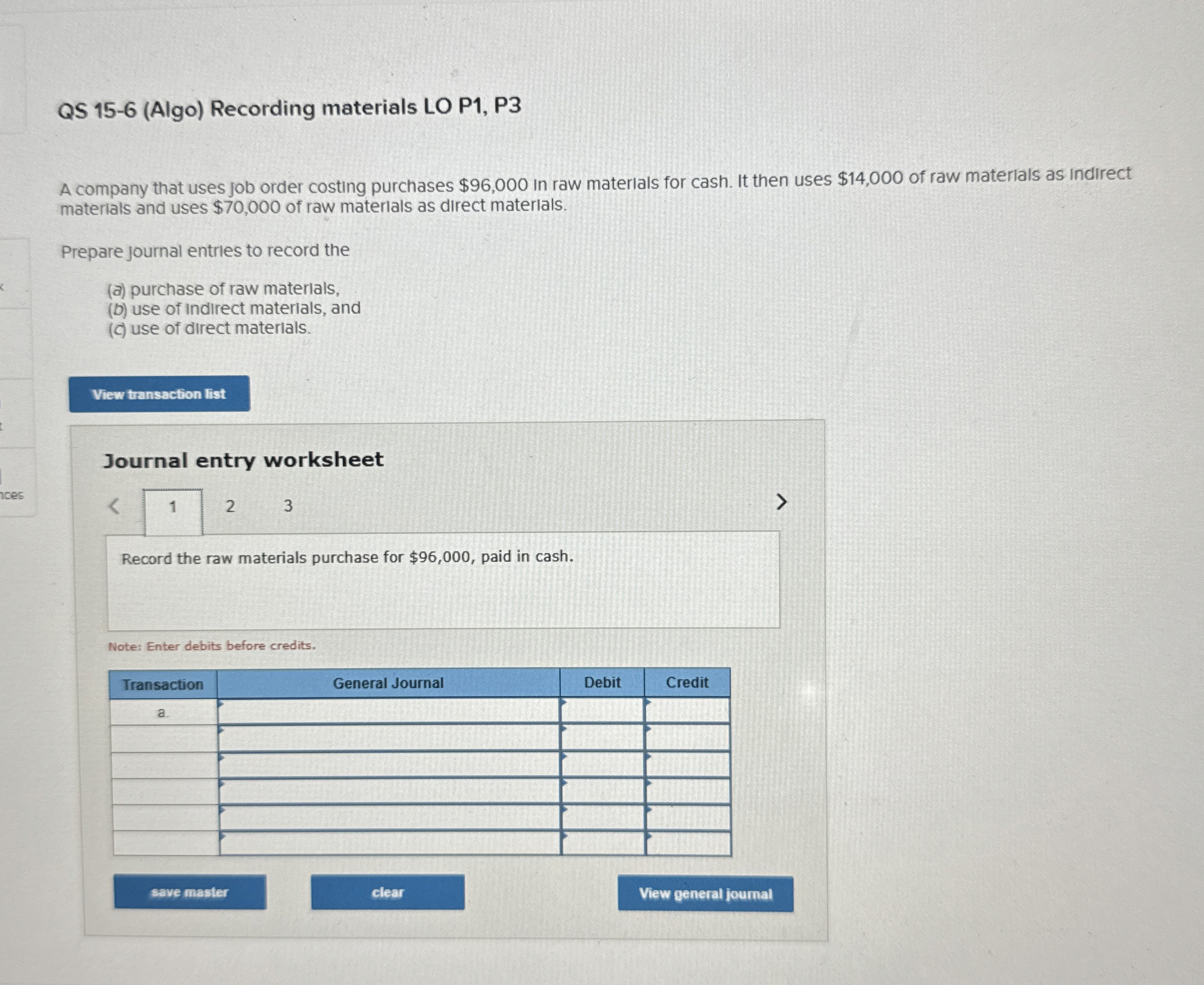 QS 1 5 - 6 ( Algo ) Recording materials LO P 1 ,