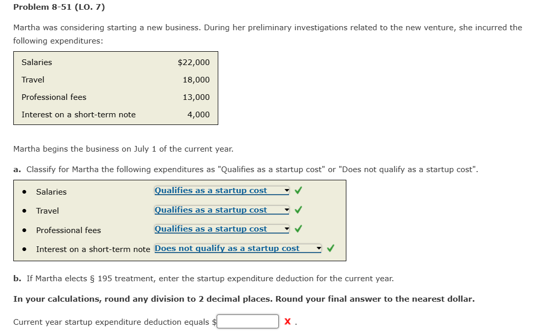 Problem 8 - 5 1 ( LO . 7 ) Martha was considering