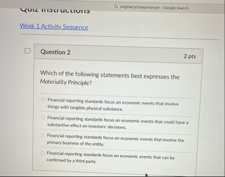 original pricesynnonym - Google Search Week 1