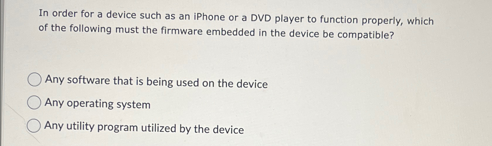 In order for a device such as an iPhone or a DVD
