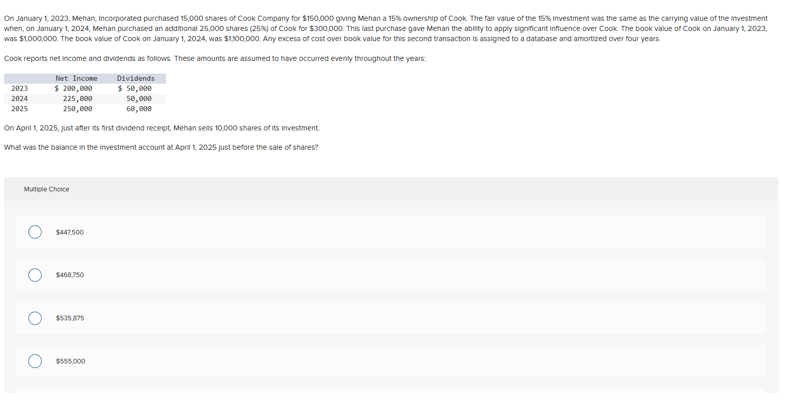 was $ 1 , 0 0 0 , 0 0 0 . The book value of Cook