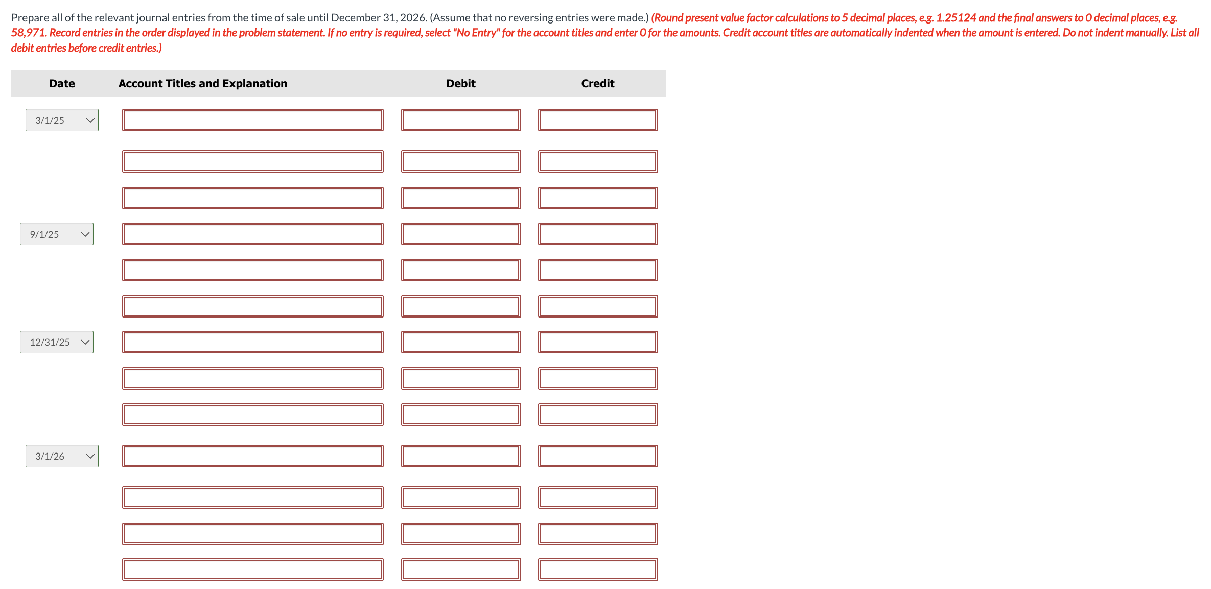 help debit entries before credit entries. ( 1 2 )
