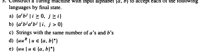languages by final state. d ) { u u ^ ( R ) | u
