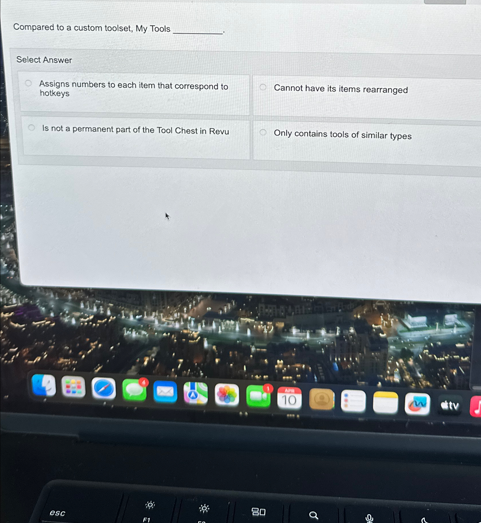 Compared to a custom toolset, My Tools Select
