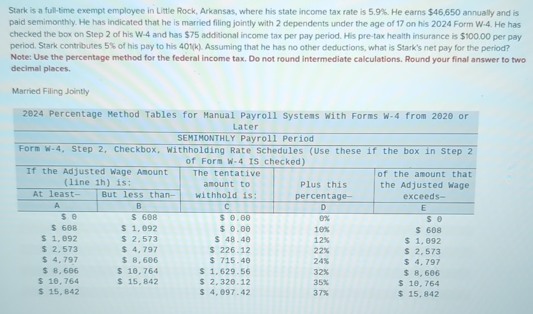 Stark is a full - time exempt employee in Little