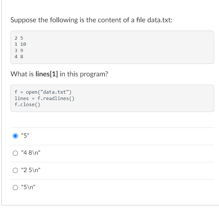 Suppose the following is the content of a file