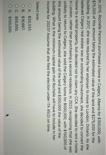 In 2 0 1 5 , Rochelle Parsons purchased a home in