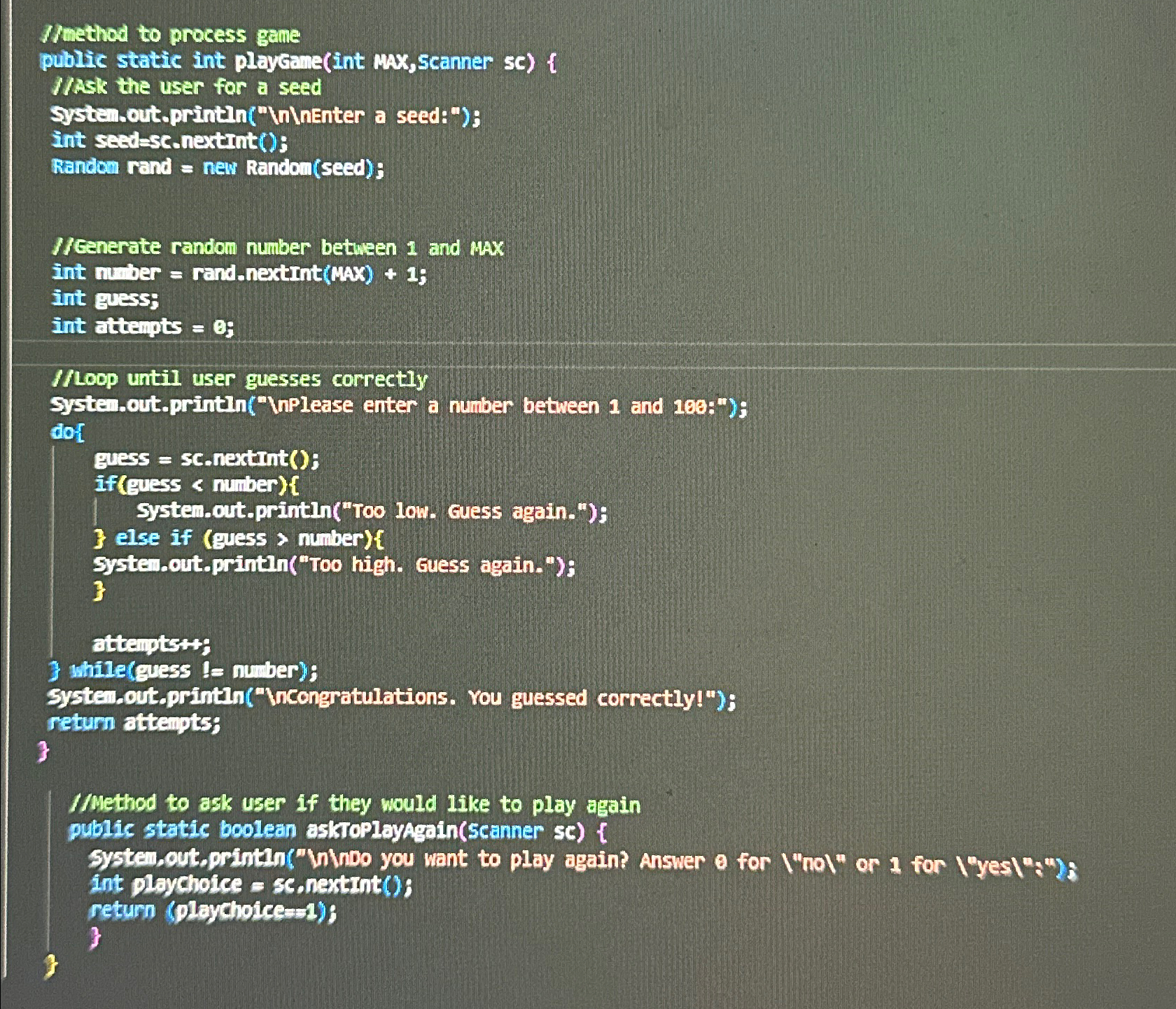 Rewrite the methods / loops so no " break"