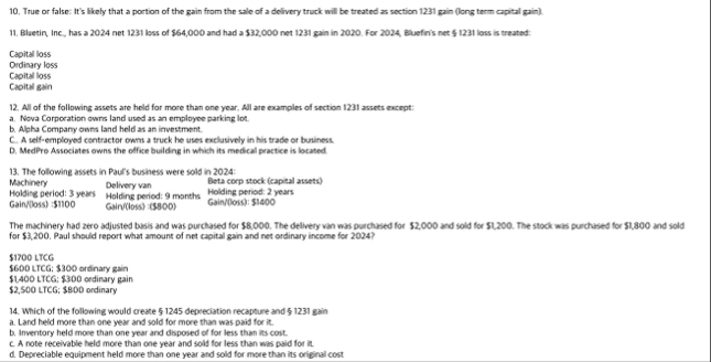 1 0 . True or false: It's likely that a portion