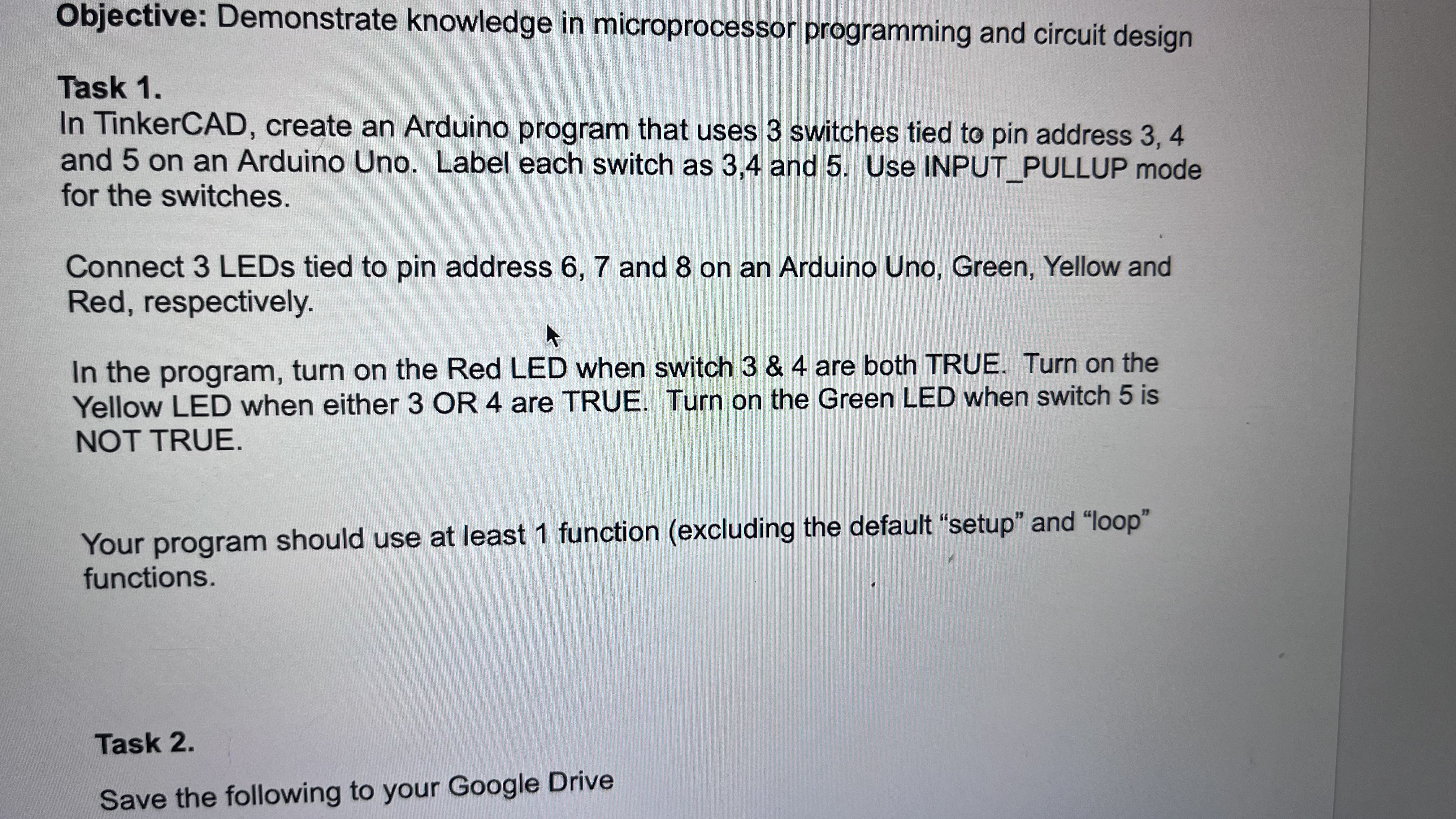 please write the code and post the screenshot of