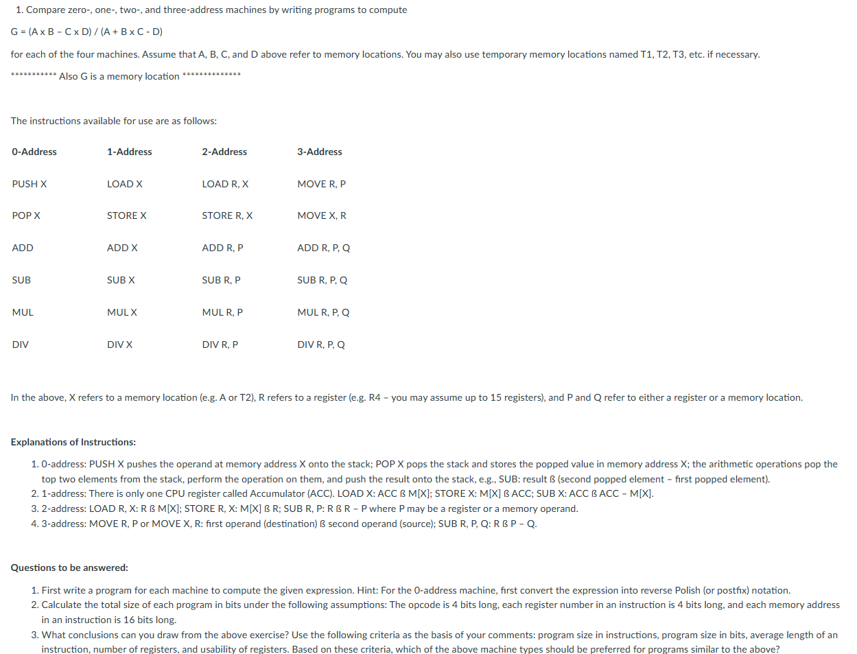 Compare zero - , one - , two - , and three -