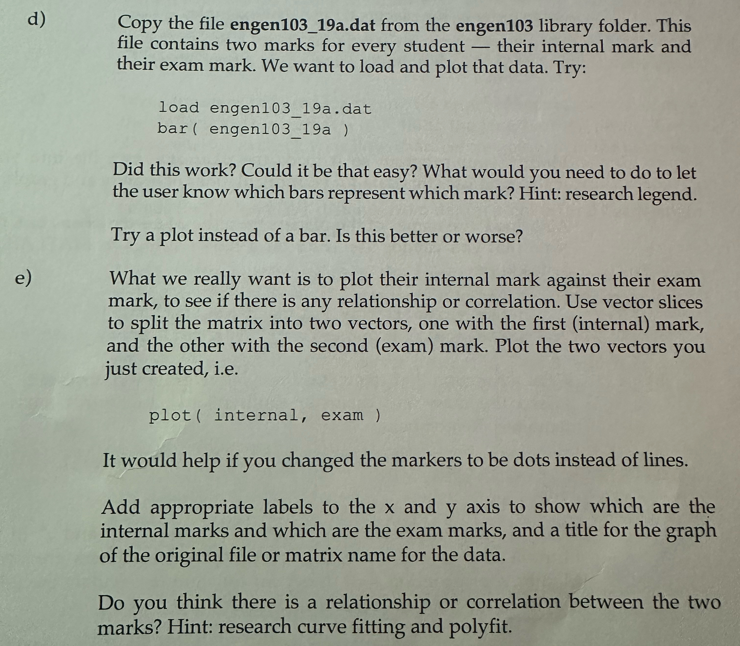 d ) Copy the file engen 1 0 3 _ 1 9 a . dat from