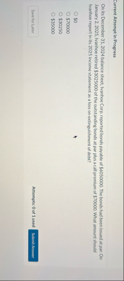 Current Attempt in Progress On its December 3 1 ,