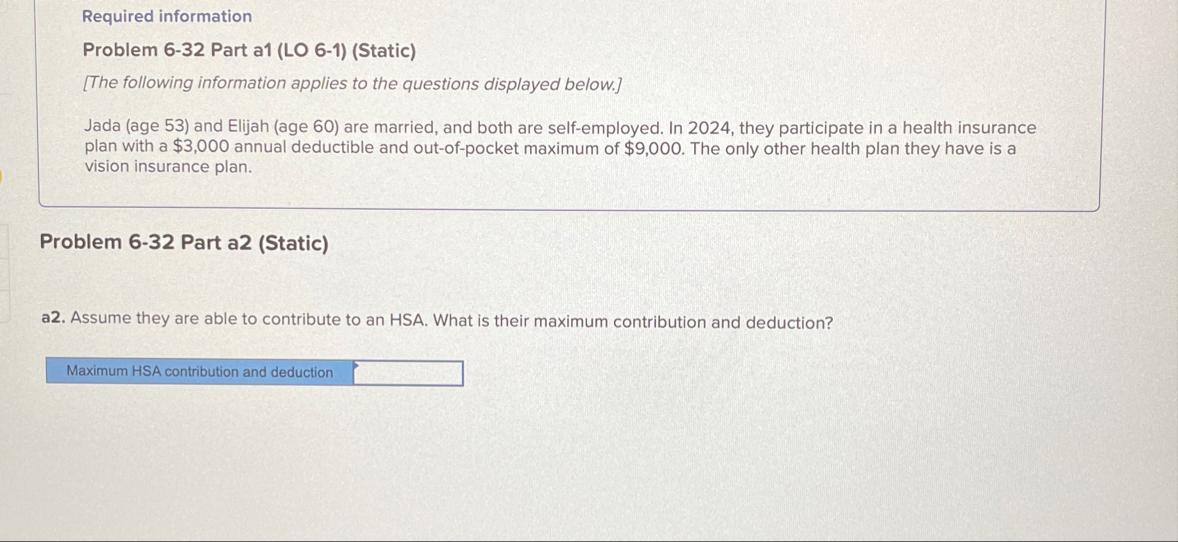 Required information Problem 6 - 3 2 Part a 1 (