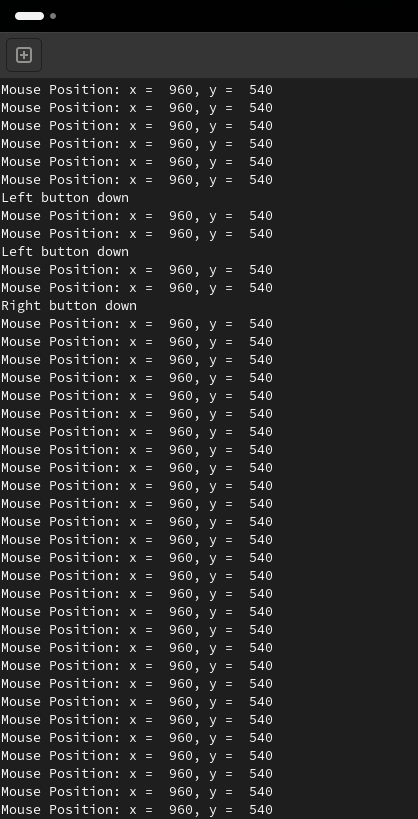 I need help with my c mouse position code so that