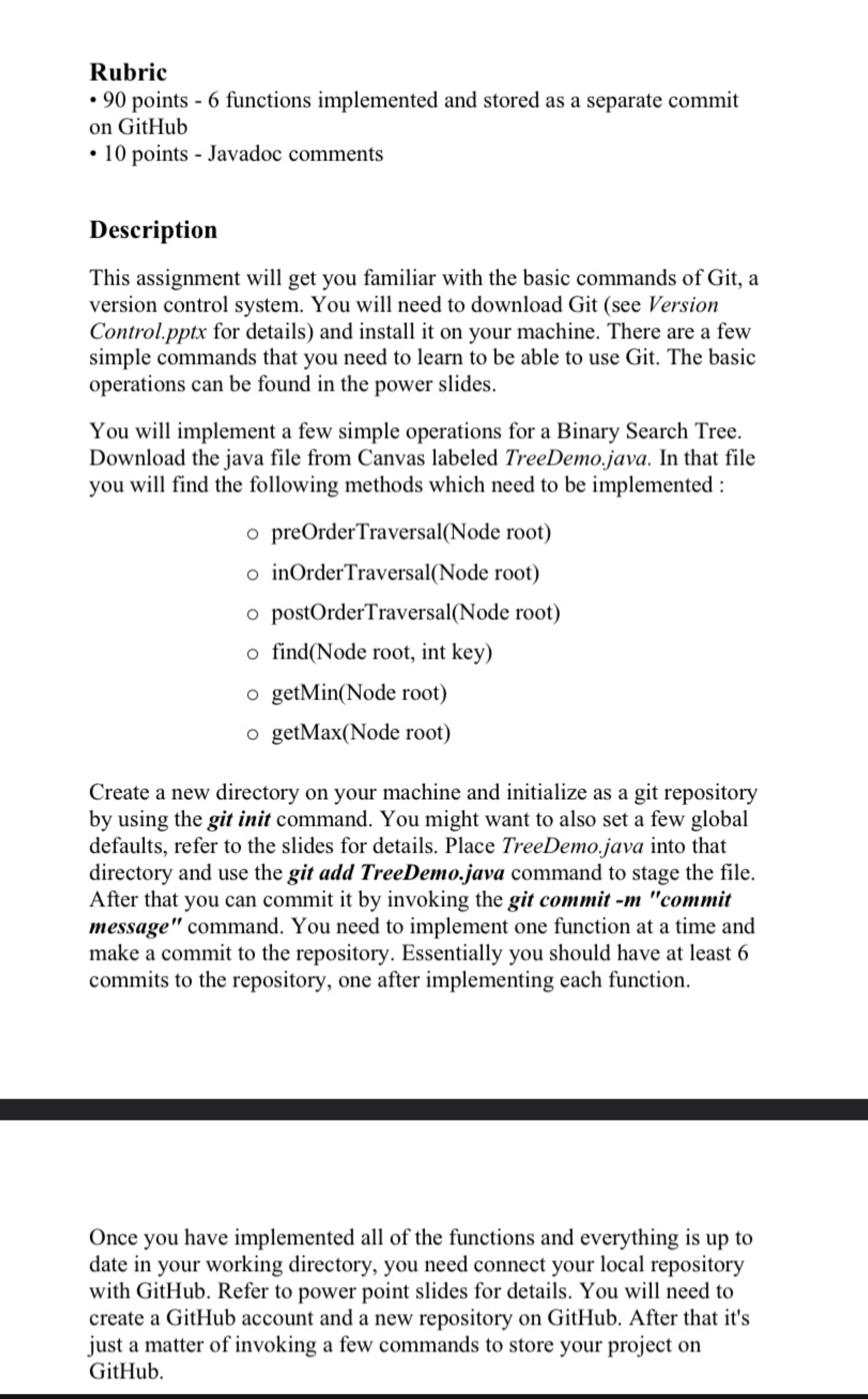 Rubric 9 0 points - 6 functions implemented and