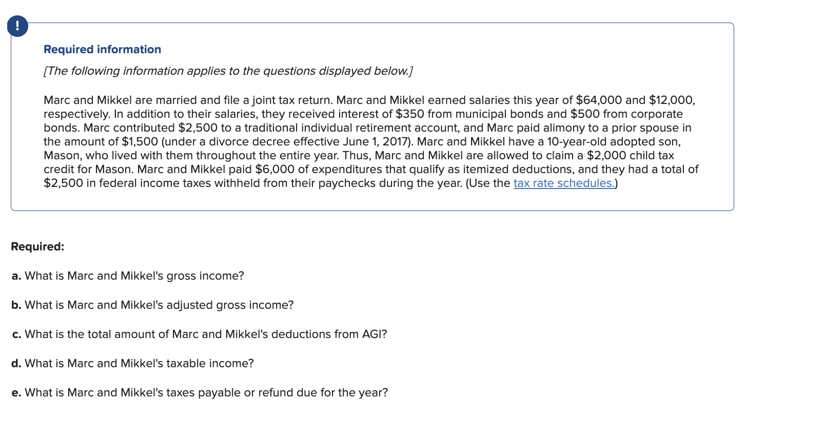 Using the information provided, can you fill out