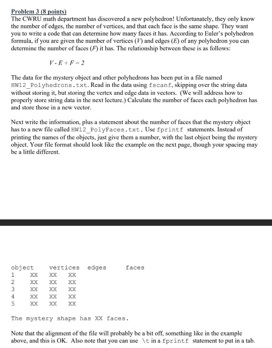 Problem 3 ( 8 points ) The CWRU math department
