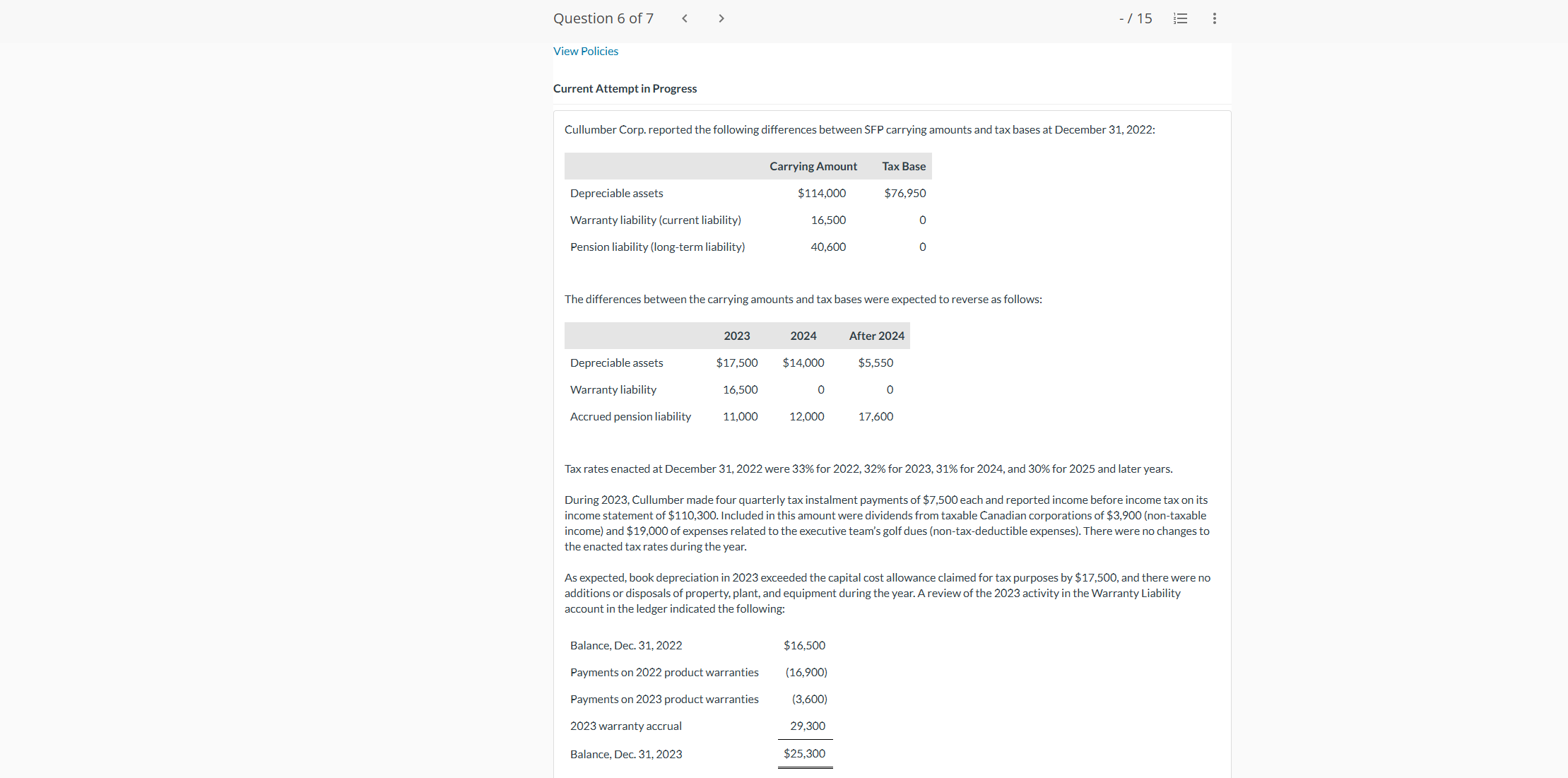 Current Attempt in Progress Cullumber Corp.