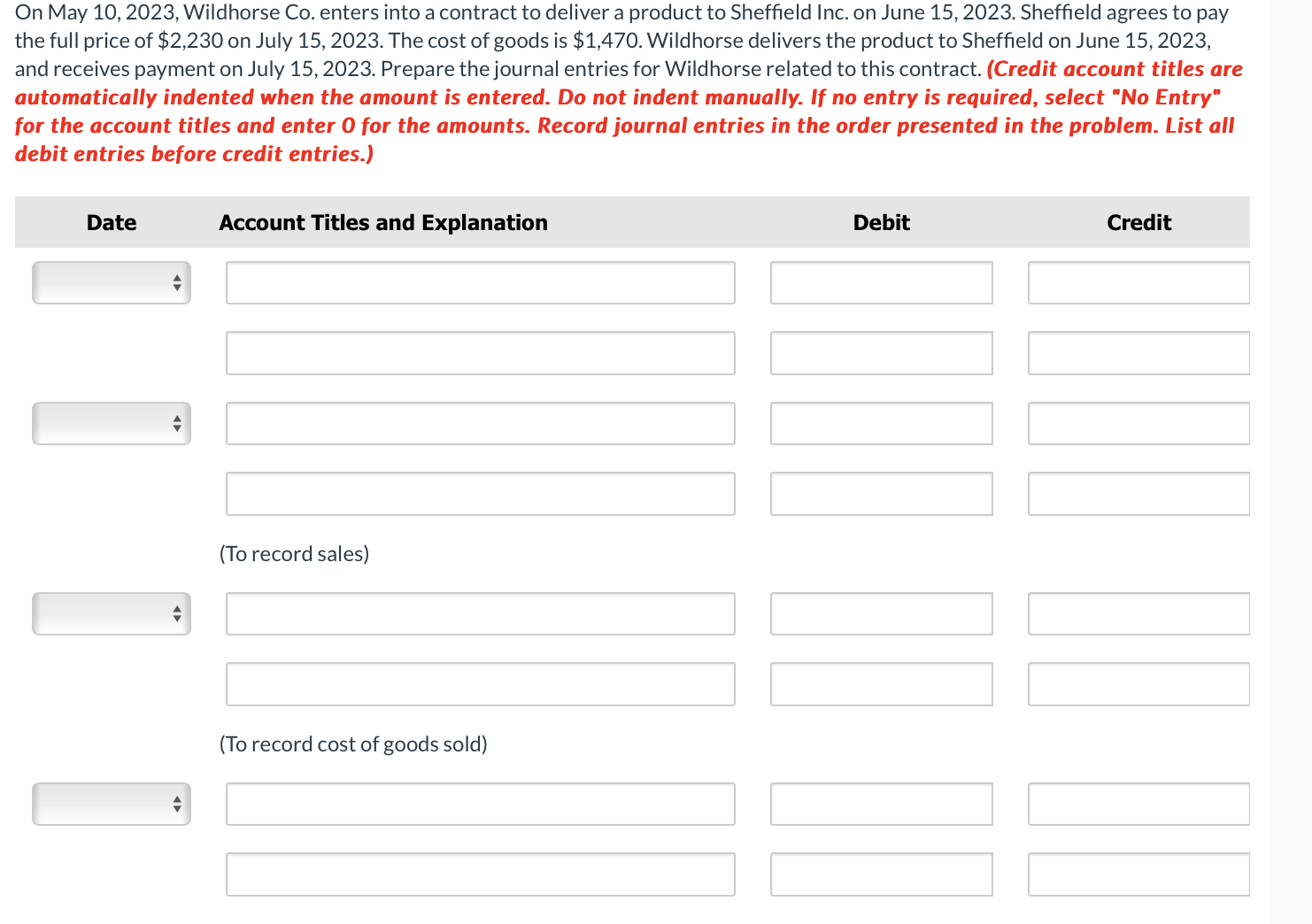 On May 1 0 , 2 0 2 3 , Wildhorse Co . enters into