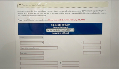 \ table [ [ Salaries and wages expenses,$ 5 2 1 ,