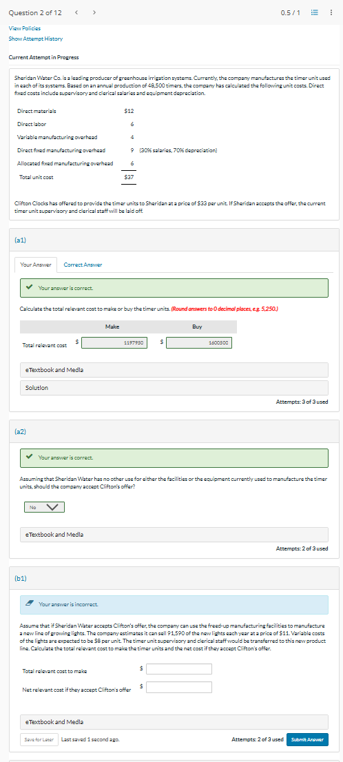 Current Attempt in Progress Sheridan Water Ca .