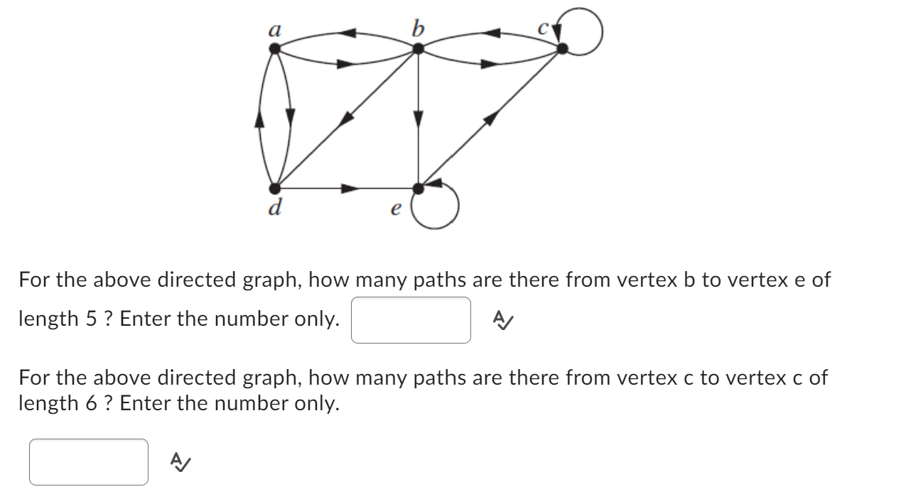 For the above directed graph, how many paths are