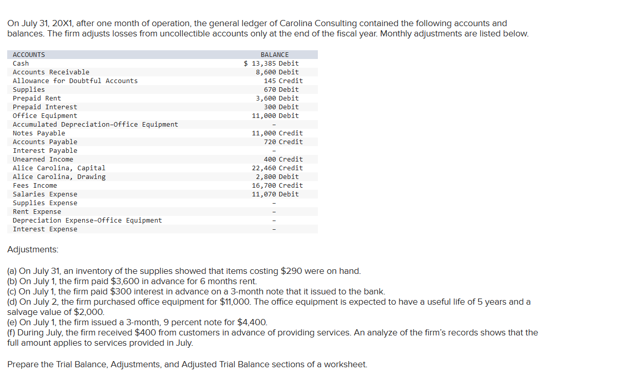On July 3 1 , 2 0 X 1 , after one month of