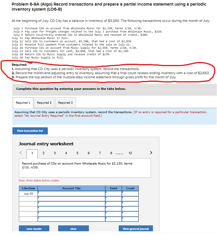 3 . Prepare the top section of the multiple -