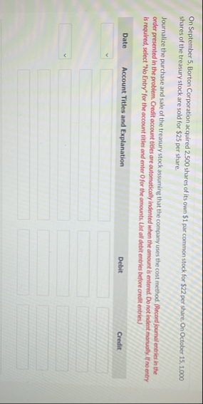 On September 5 , Borton Corporation acquired 2 ,