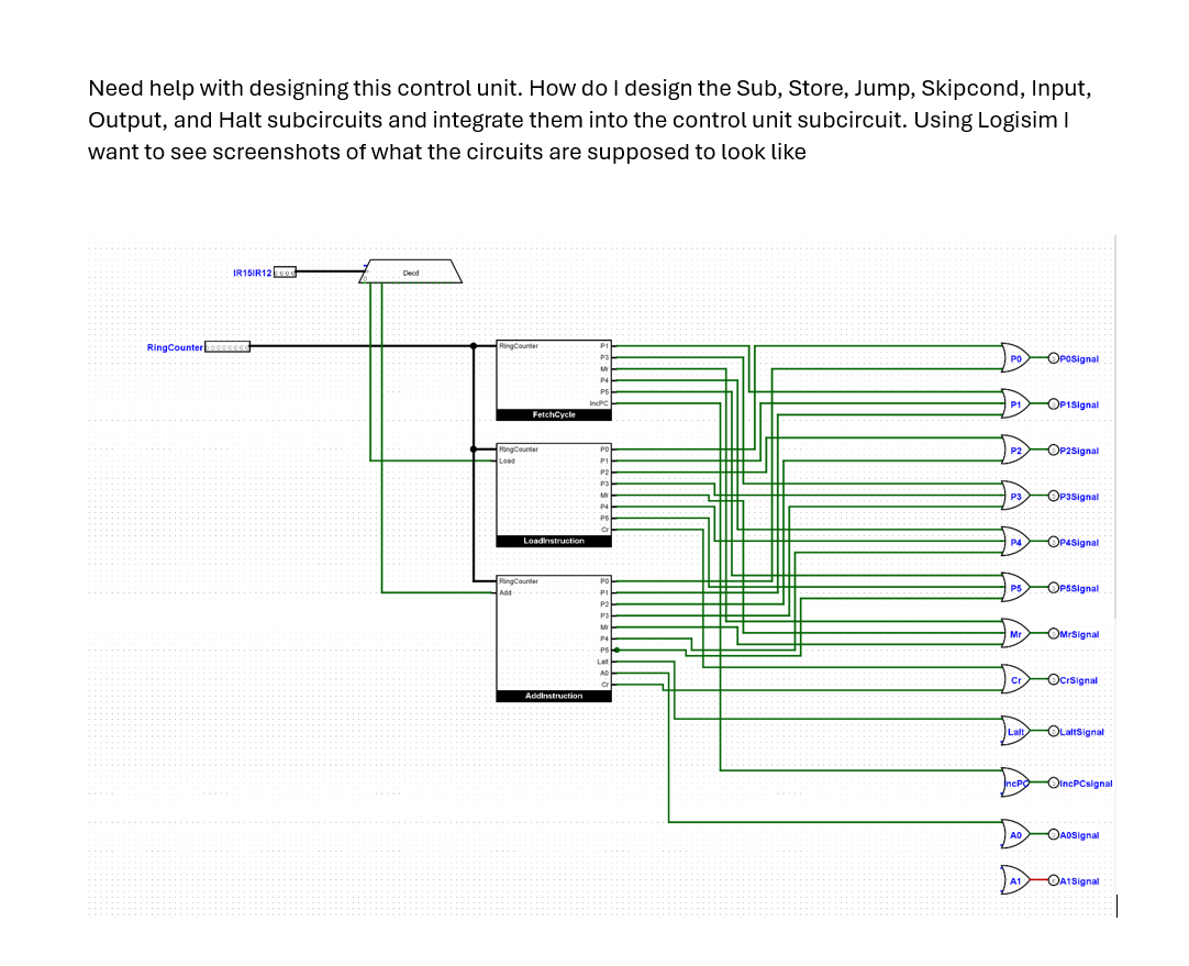 Need help with designing this control unit. How