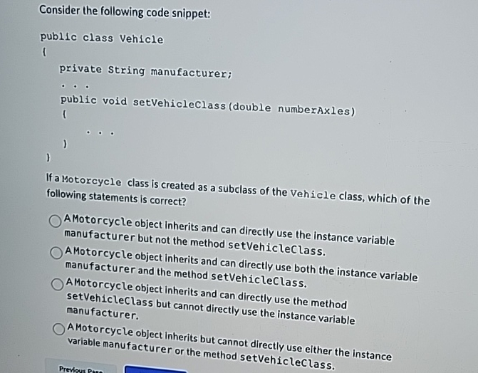 Consider the following code snippet:If a