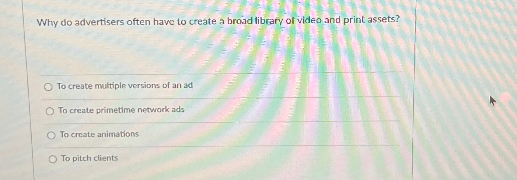 Why do advertisers often have to create a broad