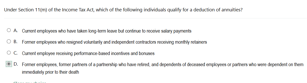 Under Section \ ( 1 1 ( \ mathrm { ~m } ) \ ) of